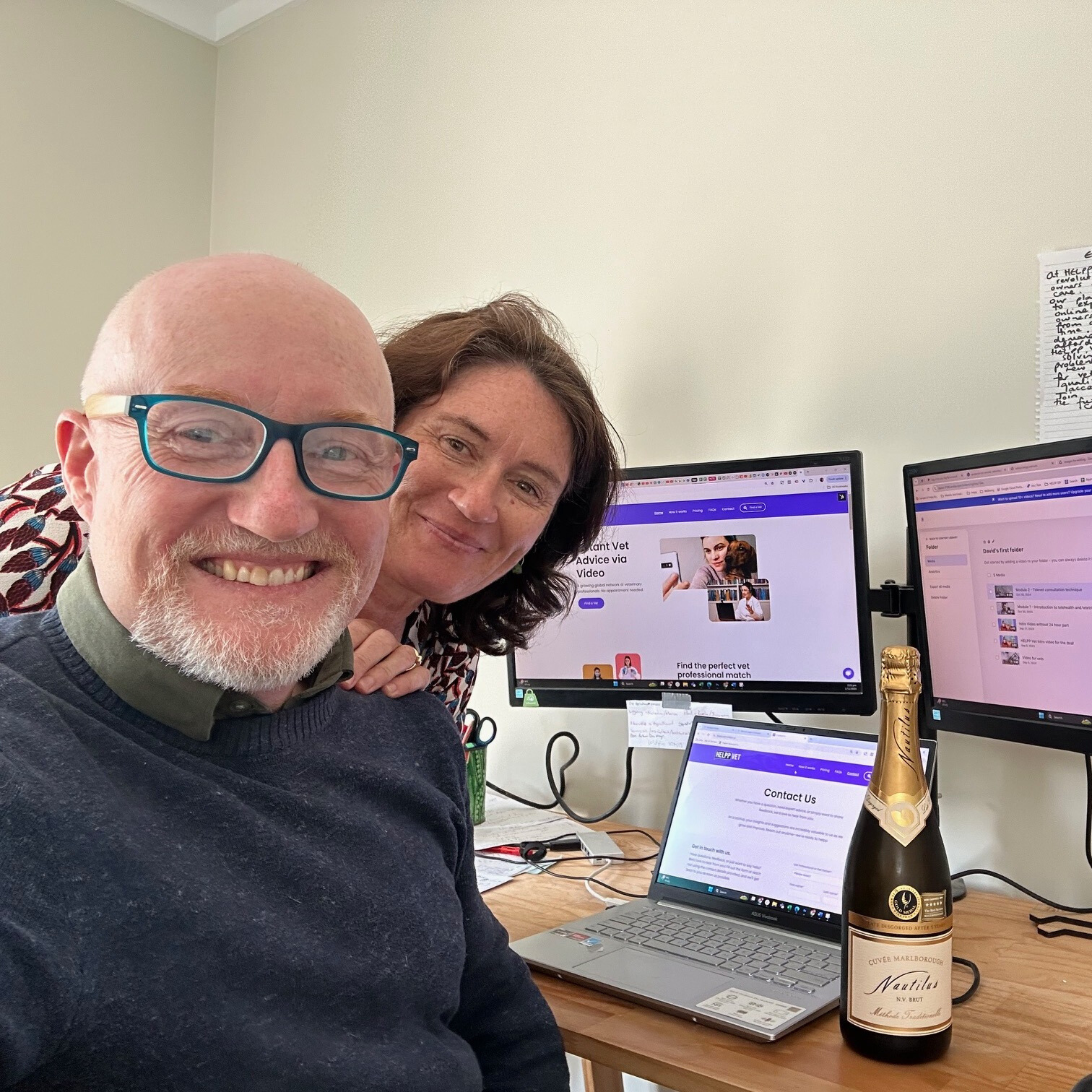 Celebrating our first successful vet-client consultation!